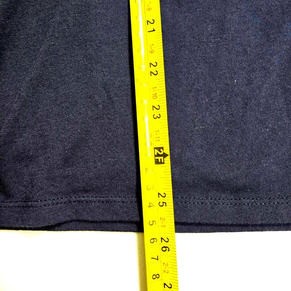 Hall of Fame Real Women Love Football V-Neck Tee, Navy - Picture 8 of 9